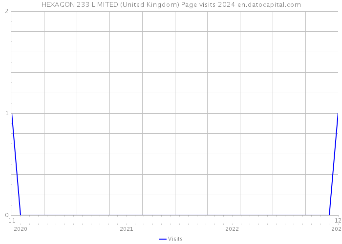HEXAGON 233 LIMITED (United Kingdom) Page visits 2024 