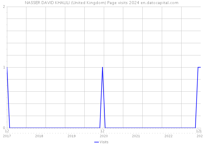 NASSER DAVID KHALILI (United Kingdom) Page visits 2024 