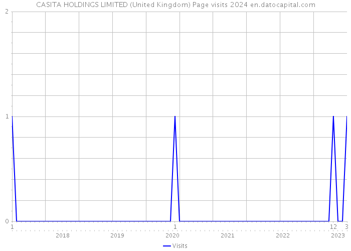 CASITA HOLDINGS LIMITED (United Kingdom) Page visits 2024 