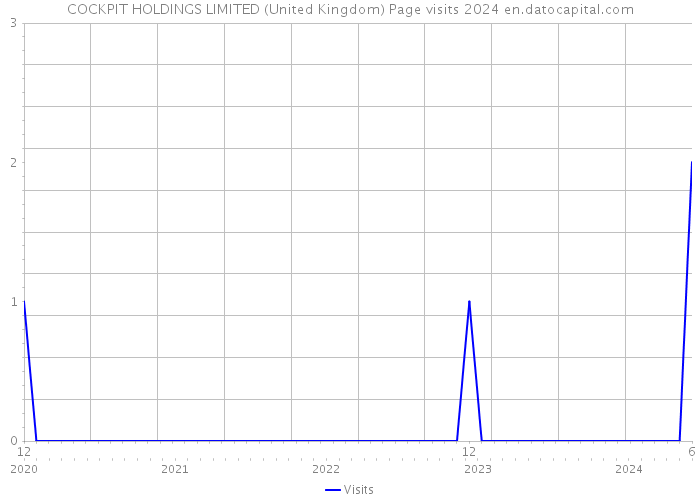 COCKPIT HOLDINGS LIMITED (United Kingdom) Page visits 2024 
