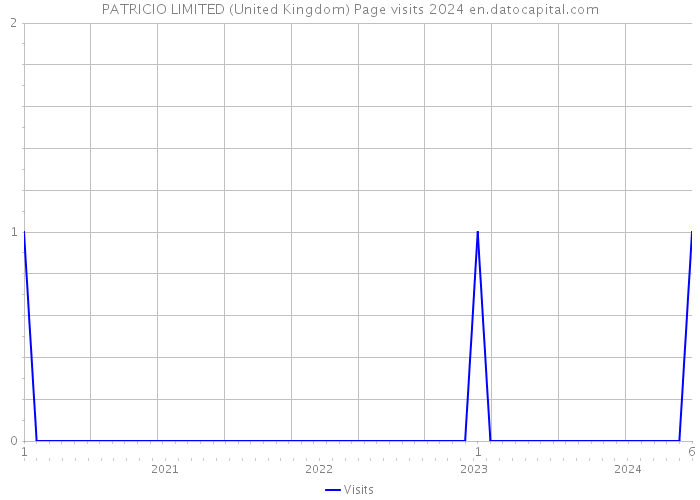PATRICIO LIMITED (United Kingdom) Page visits 2024 