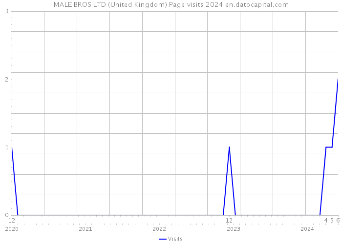 MALE BROS LTD (United Kingdom) Page visits 2024 
