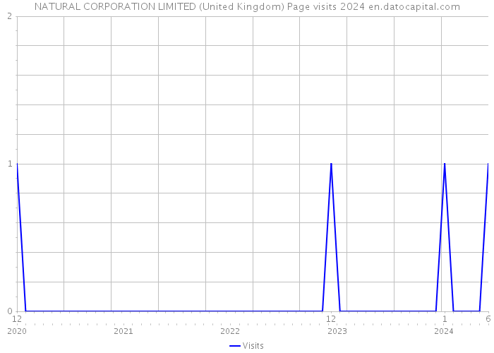 NATURAL CORPORATION LIMITED (United Kingdom) Page visits 2024 