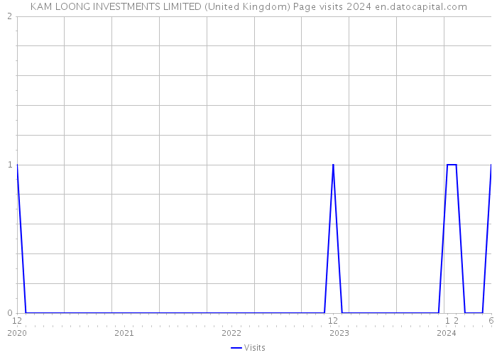 KAM LOONG INVESTMENTS LIMITED (United Kingdom) Page visits 2024 