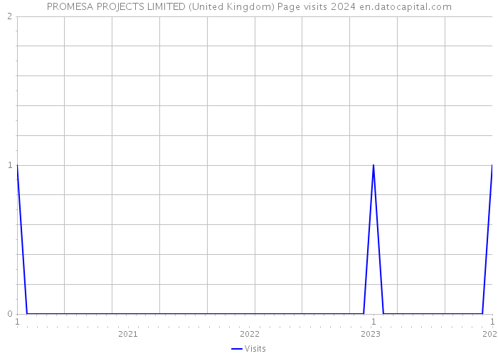 PROMESA PROJECTS LIMITED (United Kingdom) Page visits 2024 