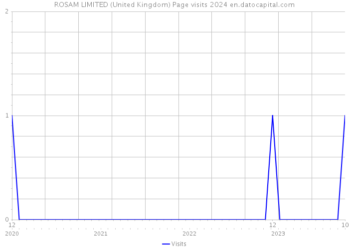 ROSAM LIMITED (United Kingdom) Page visits 2024 