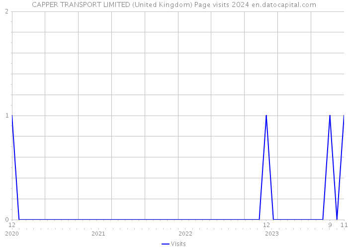 CAPPER TRANSPORT LIMITED (United Kingdom) Page visits 2024 