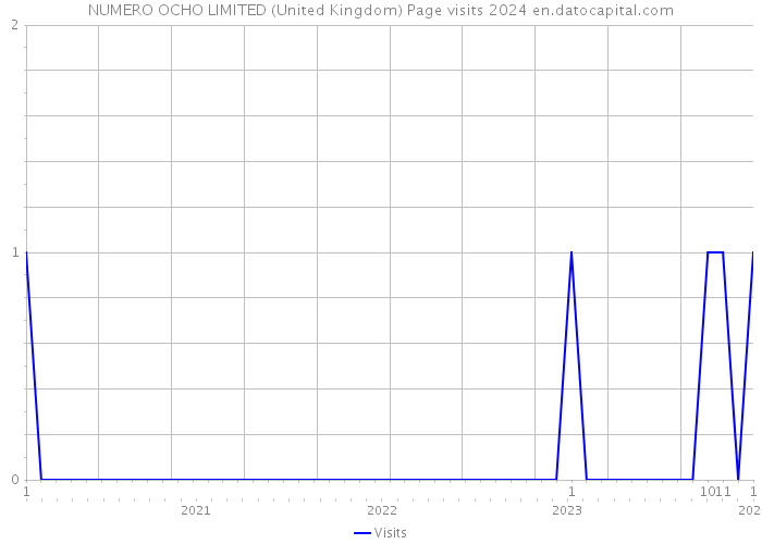 NUMERO OCHO LIMITED (United Kingdom) Page visits 2024 