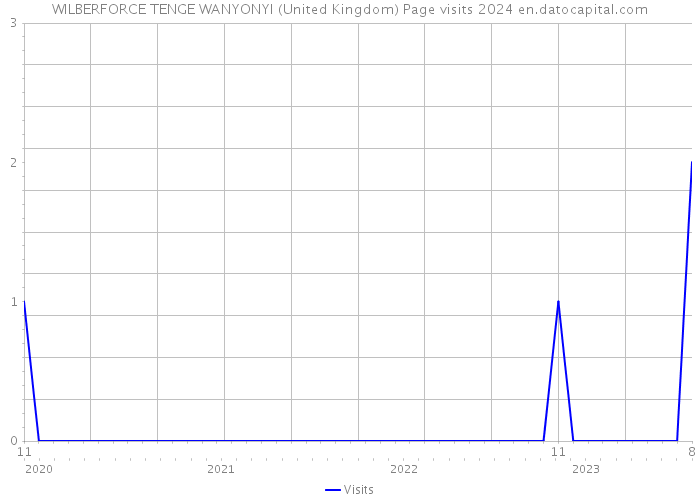 WILBERFORCE TENGE WANYONYI (United Kingdom) Page visits 2024 