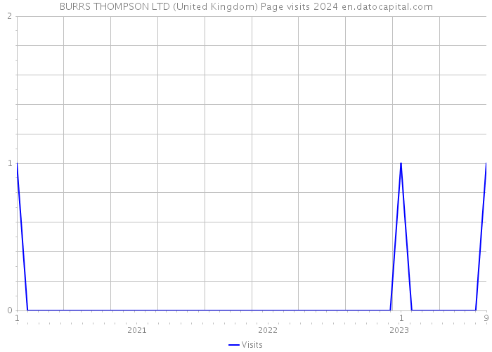 BURRS THOMPSON LTD (United Kingdom) Page visits 2024 