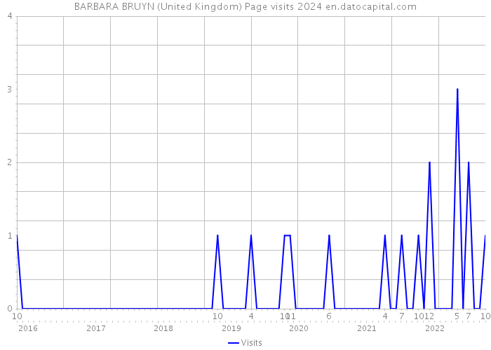 BARBARA BRUYN (United Kingdom) Page visits 2024 