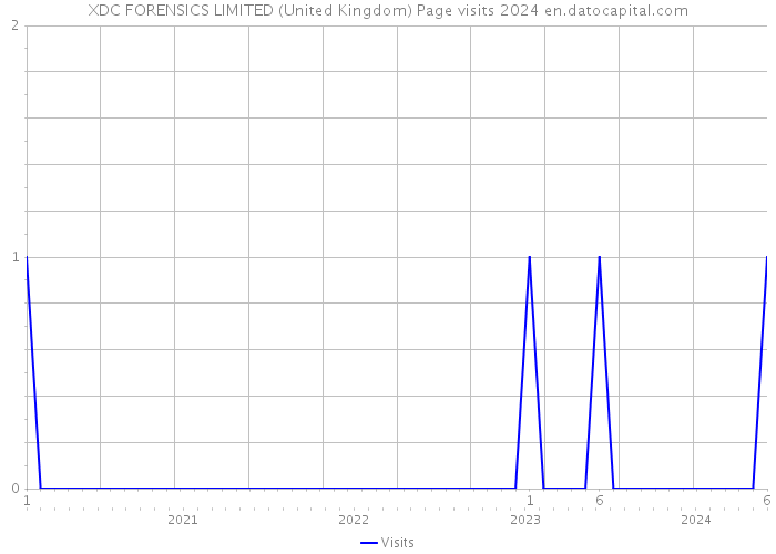 XDC FORENSICS LIMITED (United Kingdom) Page visits 2024 