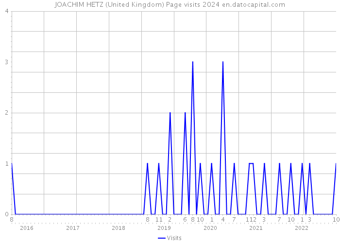 JOACHIM HETZ (United Kingdom) Page visits 2024 