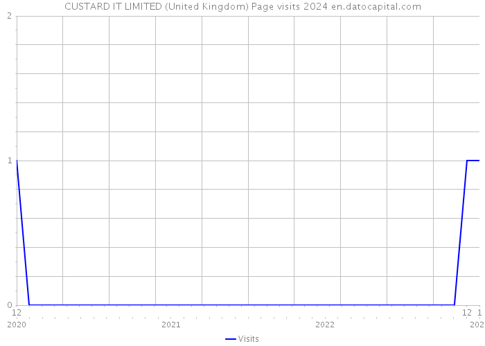 CUSTARD IT LIMITED (United Kingdom) Page visits 2024 