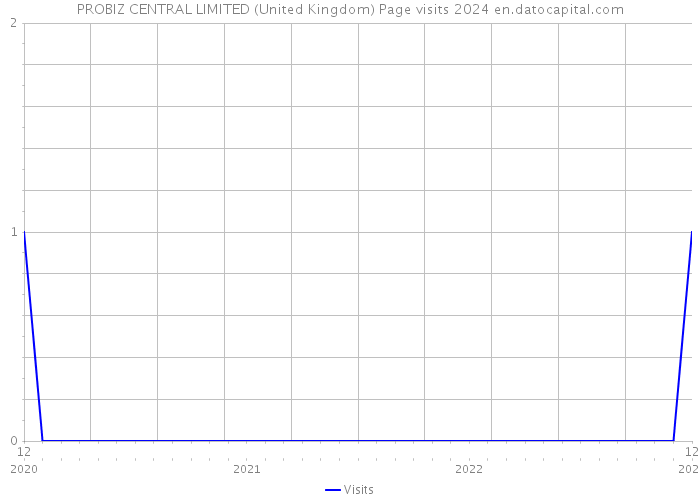 PROBIZ CENTRAL LIMITED (United Kingdom) Page visits 2024 