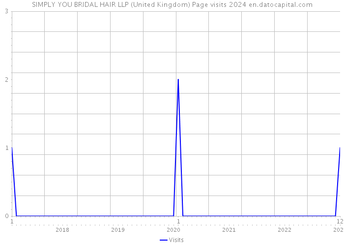 SIMPLY YOU BRIDAL HAIR LLP (United Kingdom) Page visits 2024 