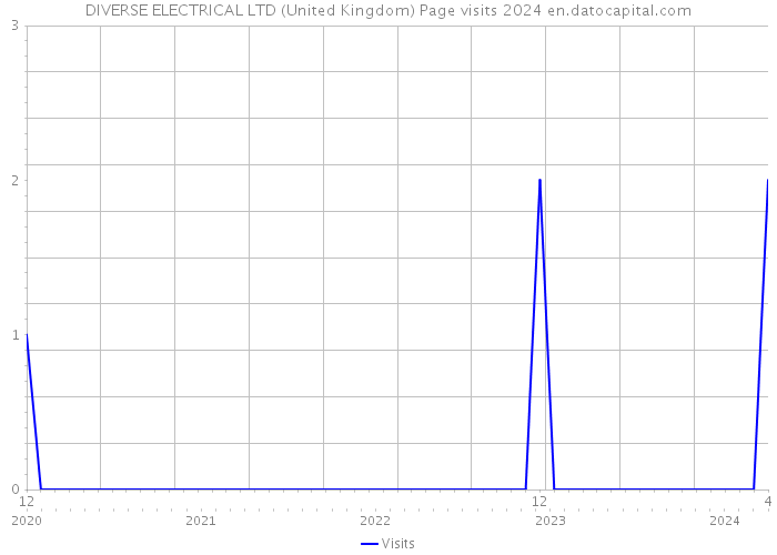 DIVERSE ELECTRICAL LTD (United Kingdom) Page visits 2024 