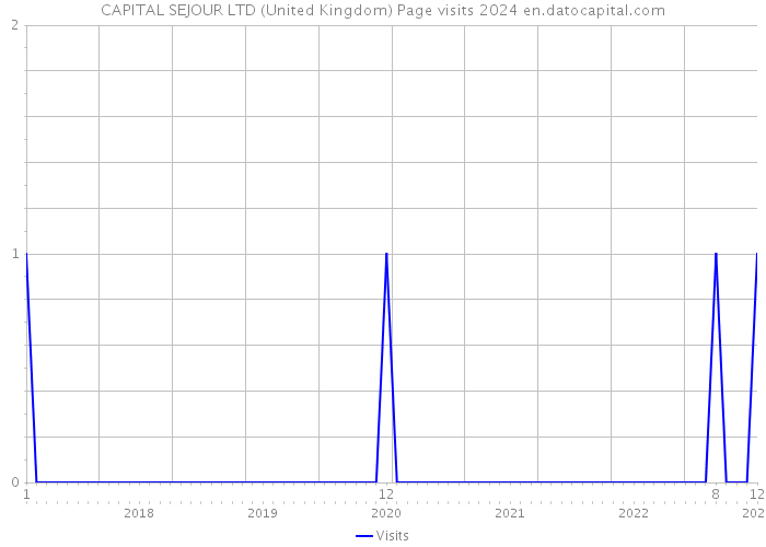 CAPITAL SEJOUR LTD (United Kingdom) Page visits 2024 