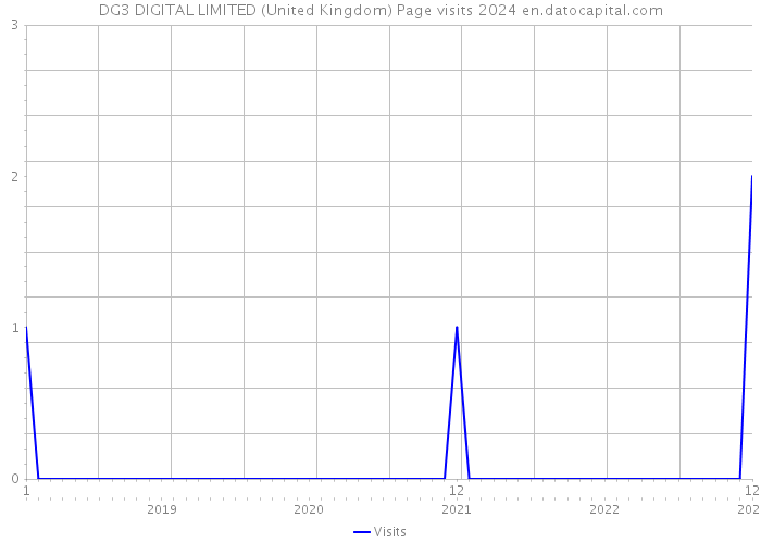DG3 DIGITAL LIMITED (United Kingdom) Page visits 2024 