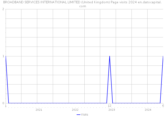 BROADBAND SERVICES INTERNATIONAL LIMITED (United Kingdom) Page visits 2024 