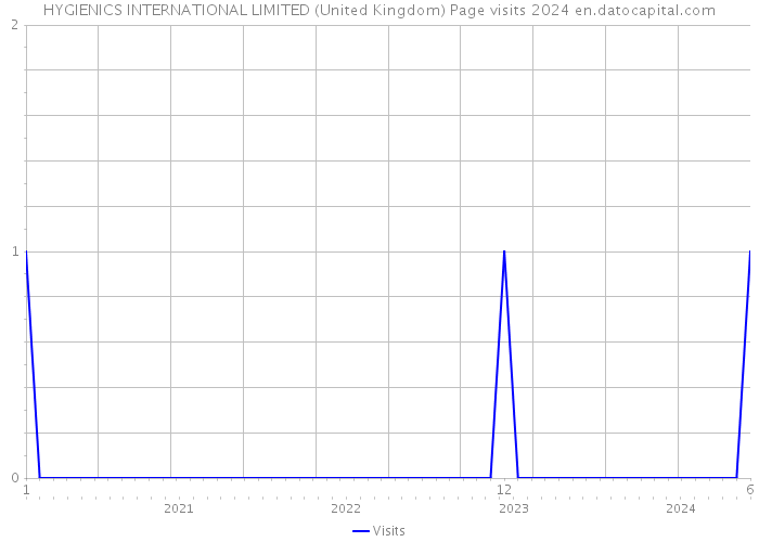 HYGIENICS INTERNATIONAL LIMITED (United Kingdom) Page visits 2024 