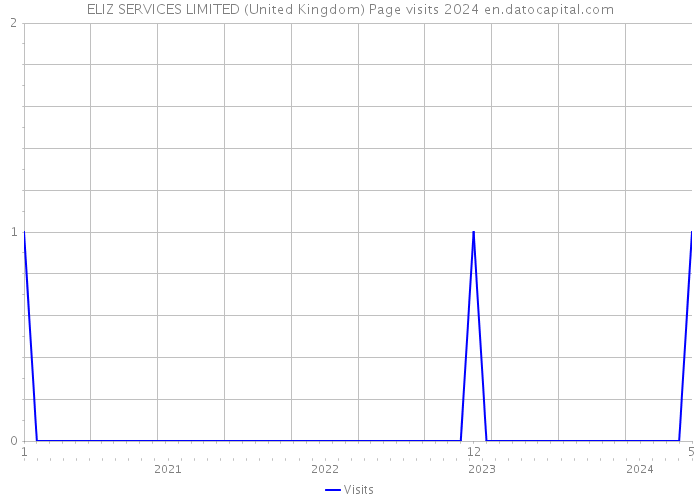 ELIZ SERVICES LIMITED (United Kingdom) Page visits 2024 