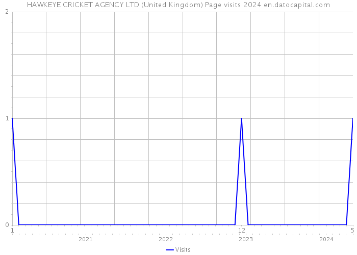 HAWKEYE CRICKET AGENCY LTD (United Kingdom) Page visits 2024 