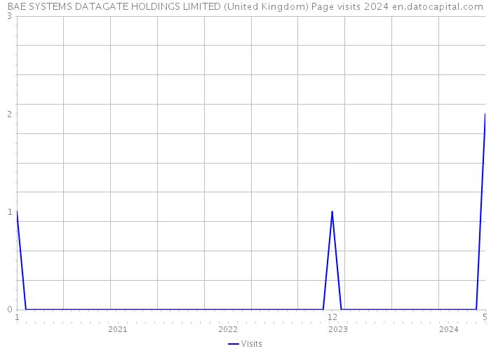 BAE SYSTEMS DATAGATE HOLDINGS LIMITED (United Kingdom) Page visits 2024 