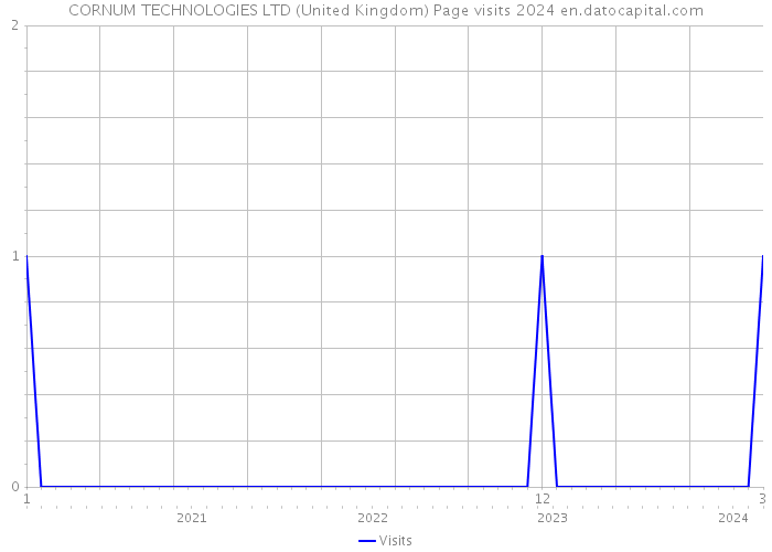 CORNUM TECHNOLOGIES LTD (United Kingdom) Page visits 2024 