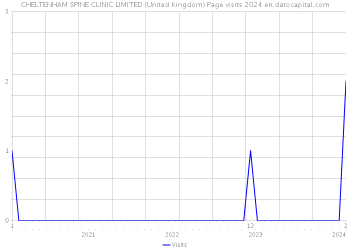 CHELTENHAM SPINE CLINIC LIMITED (United Kingdom) Page visits 2024 