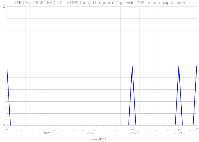 AFRICAN PRIDE TRADING LIMITED (United Kingdom) Page visits 2024 