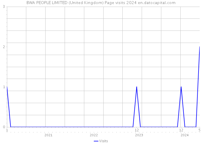 BWA PEOPLE LIMITED (United Kingdom) Page visits 2024 