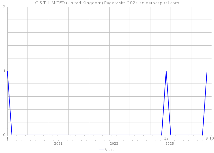 C.S.T. LIMITED (United Kingdom) Page visits 2024 
