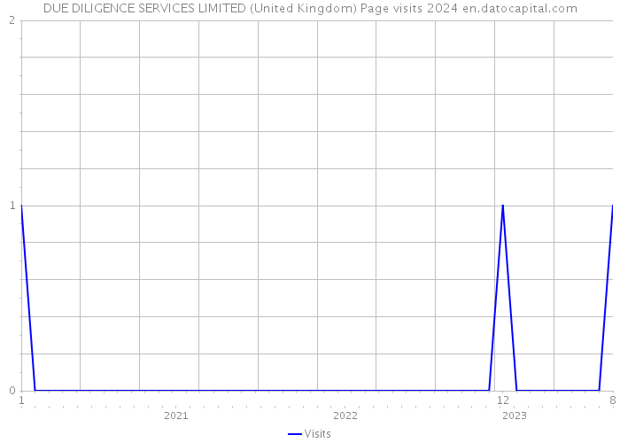 DUE DILIGENCE SERVICES LIMITED (United Kingdom) Page visits 2024 