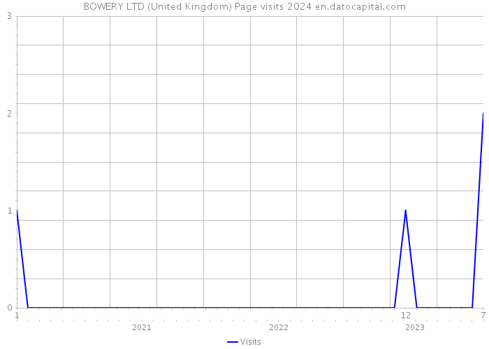 BOWERY LTD (United Kingdom) Page visits 2024 
