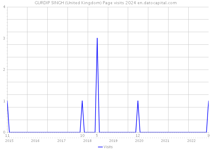 GURDIP SINGH (United Kingdom) Page visits 2024 