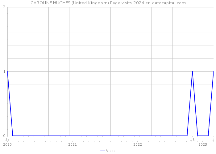 CAROLINE HUGHES (United Kingdom) Page visits 2024 