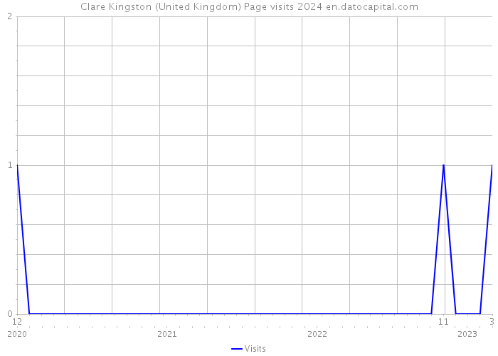 Clare Kingston (United Kingdom) Page visits 2024 