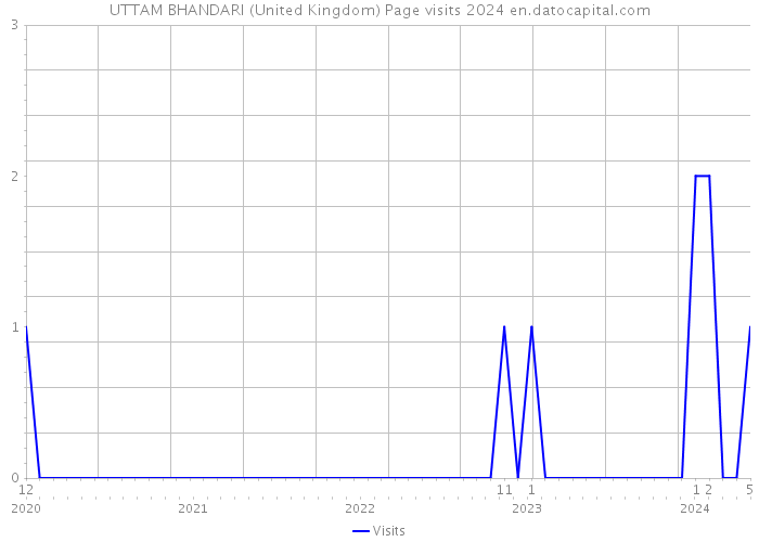 UTTAM BHANDARI (United Kingdom) Page visits 2024 