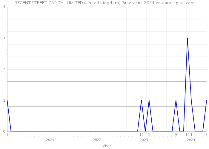REGENT STREET CAPITAL LIMITED (United Kingdom) Page visits 2024 