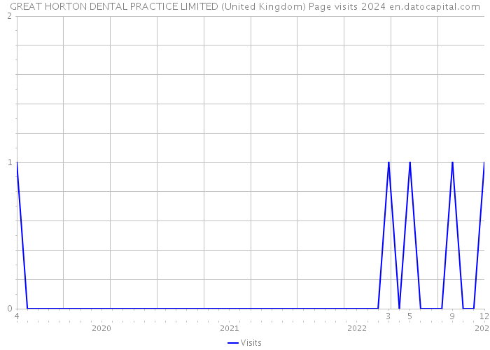 GREAT HORTON DENTAL PRACTICE LIMITED (United Kingdom) Page visits 2024 