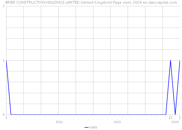BRIER CONSTRUCTION HOLDINGS LIMITED (United Kingdom) Page visits 2024 