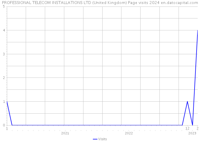 PROFESSIONAL TELECOM INSTALLATIONS LTD (United Kingdom) Page visits 2024 