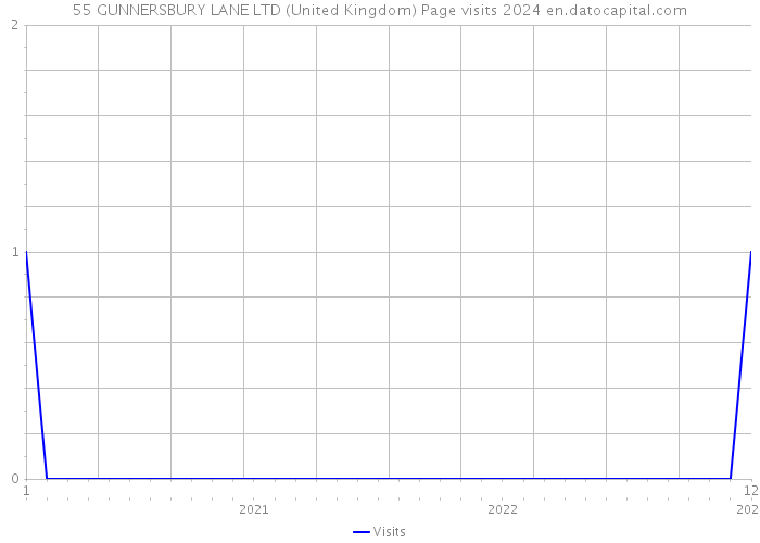 55 GUNNERSBURY LANE LTD (United Kingdom) Page visits 2024 