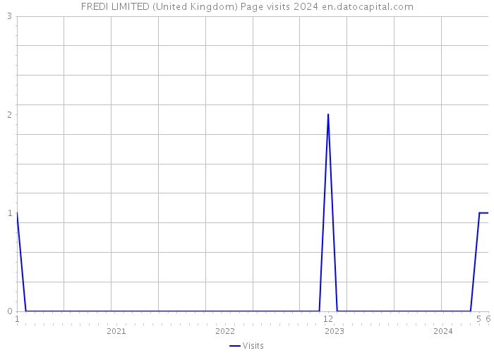 FREDI LIMITED (United Kingdom) Page visits 2024 