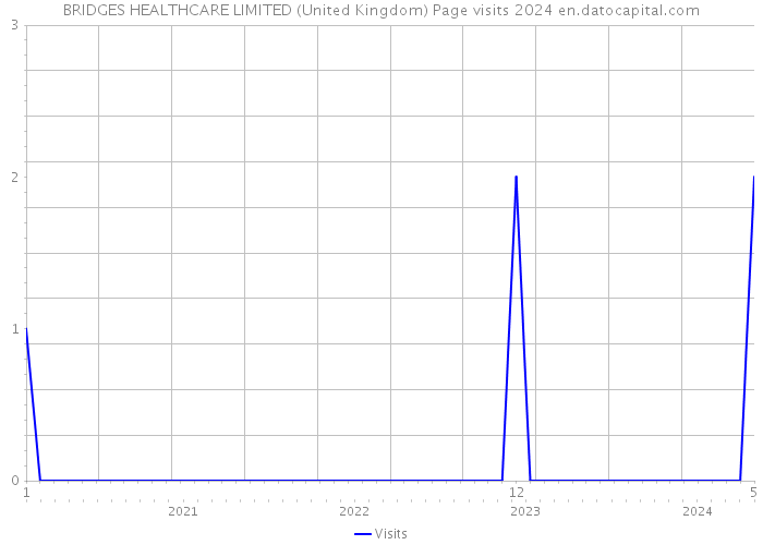 BRIDGES HEALTHCARE LIMITED (United Kingdom) Page visits 2024 