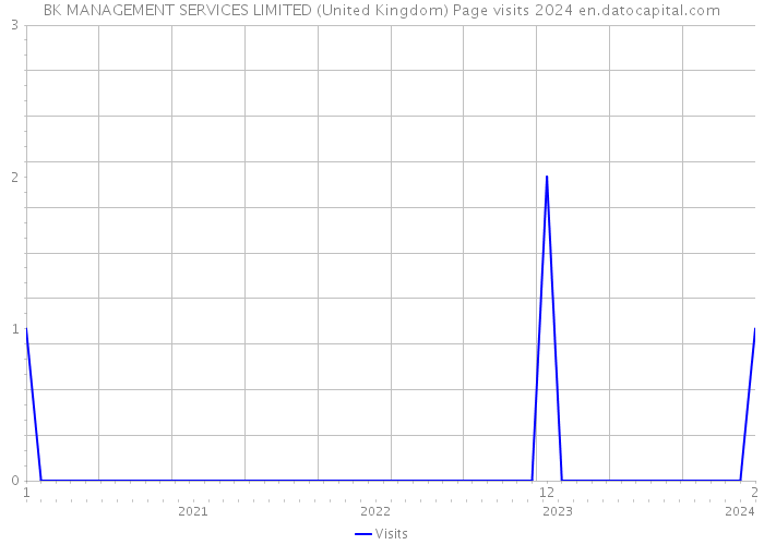 BK MANAGEMENT SERVICES LIMITED (United Kingdom) Page visits 2024 
