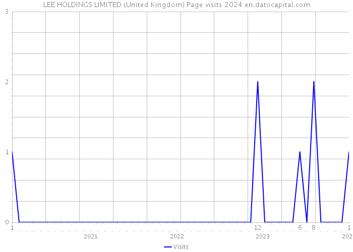 LEE HOLDINGS LIMITED (United Kingdom) Page visits 2024 