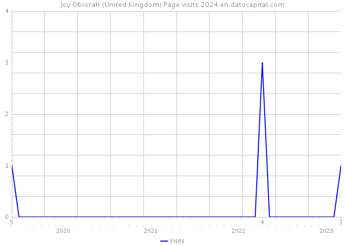 Joy Obiorah (United Kingdom) Page visits 2024 