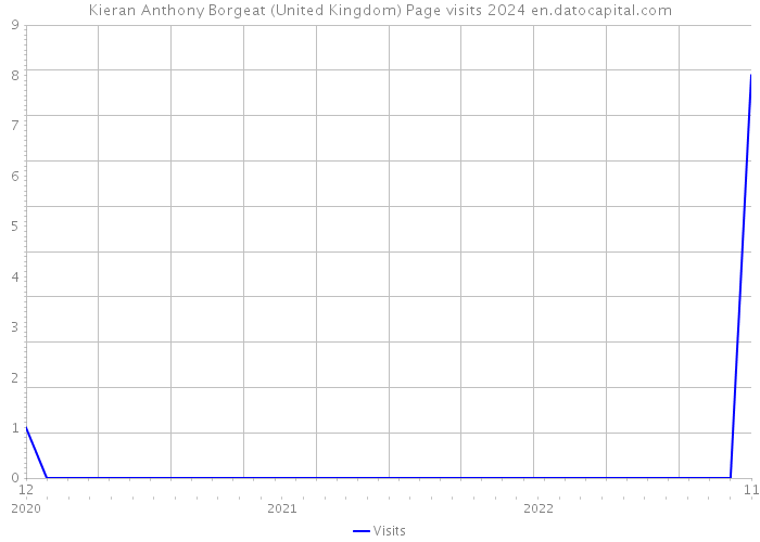 Kieran Anthony Borgeat (United Kingdom) Page visits 2024 